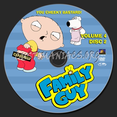 Family Guy Volume 4 dvd label