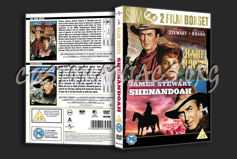 The Rare Breed / Shenandoah dvd cover