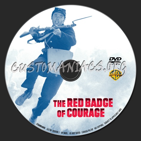 The Red Badge of Courage dvd label