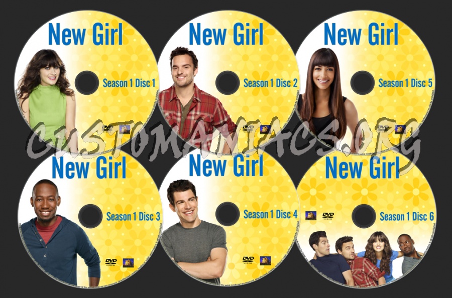 New Girl Season One dvd label