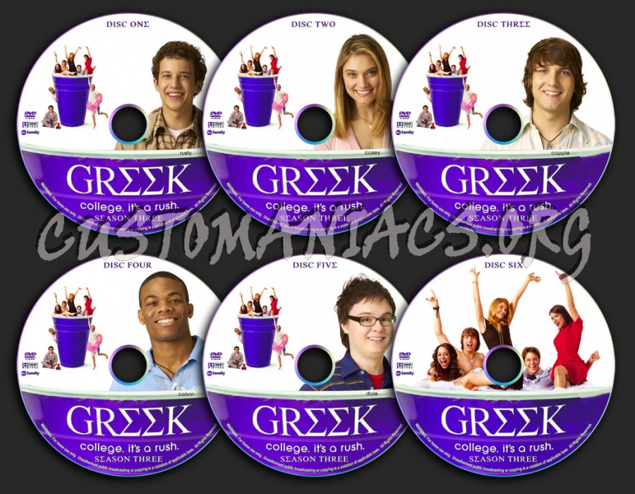 Greek - Season 4 dvd label