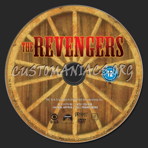 The Revengers dvd label