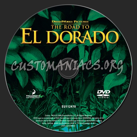 The Road to El Dorado dvd label