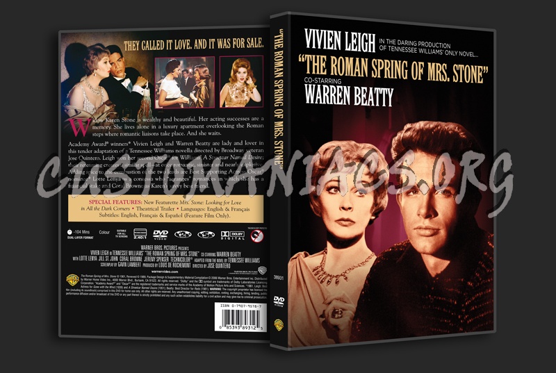 The Roman Spring of Mrs Stone dvd cover