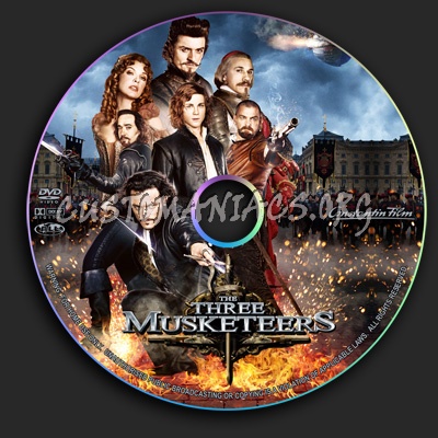 The Three Musketeers dvd label