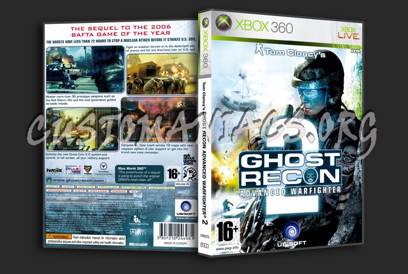 Tom Clancy's Ghost Recon Advanced Warfighter 2 dvd cover