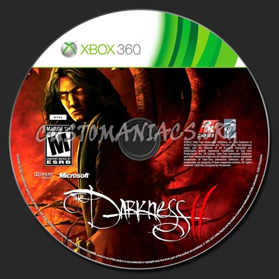 The Darkness II dvd label