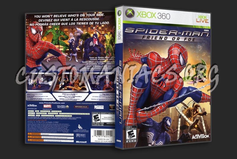 Spider-Man: Friend or Foe (2007) Xbox 360 box cover art