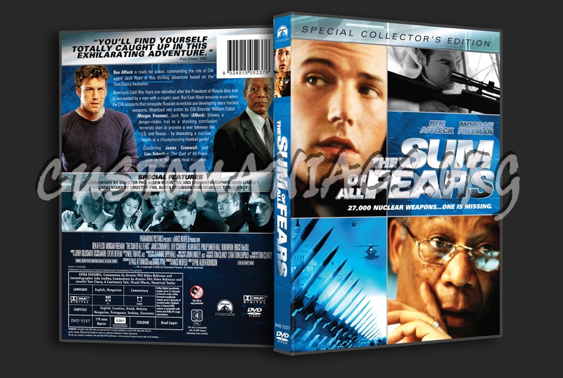 The Sum of All Fears dvd cover