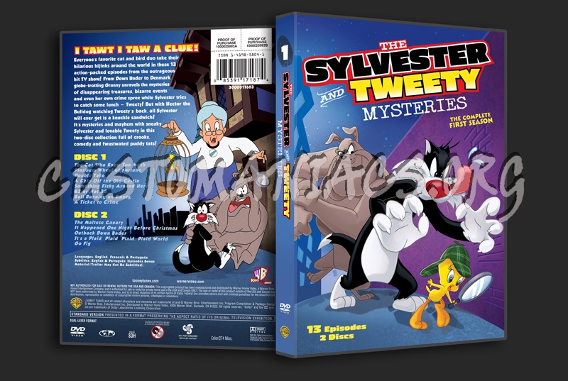 The Sylvester and Tweety Mysteries Season 1 dvd cover