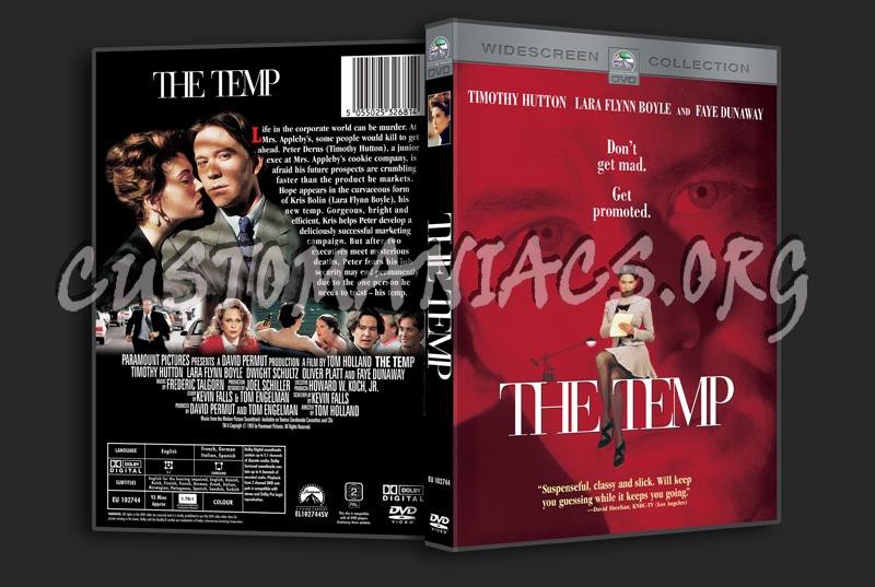 The Temp dvd cover