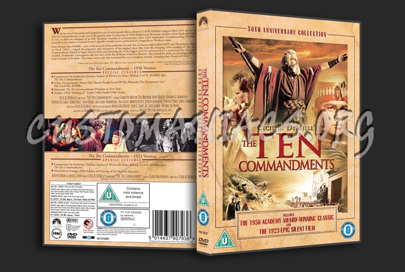 The Ten Commandments dvd cover