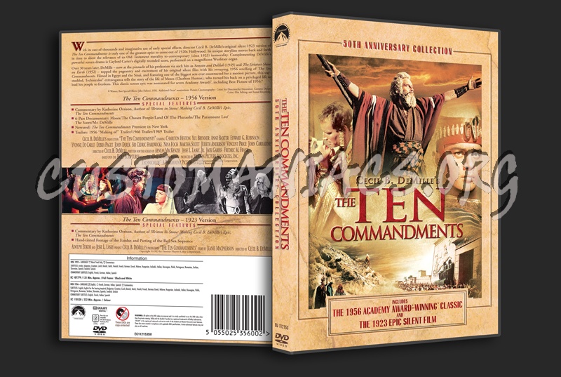 The Ten Commandments dvd cover