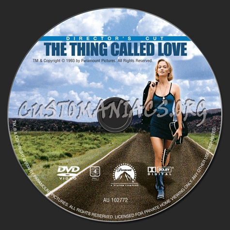 The Thing Called Love dvd label