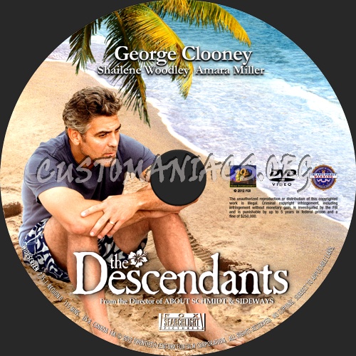 The Descendants (2011) dvd label