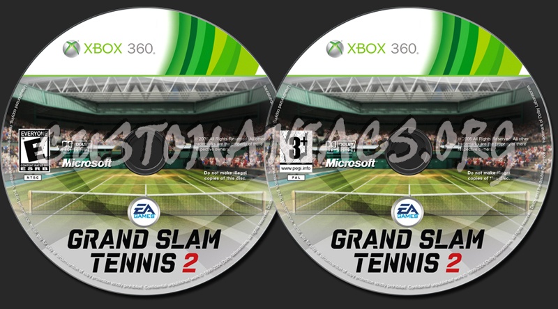 Grand Slam Tennis 2 dvd label