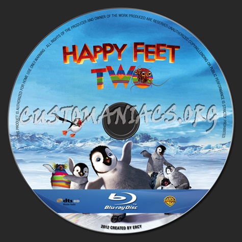 Happy Feet 2 blu-ray label