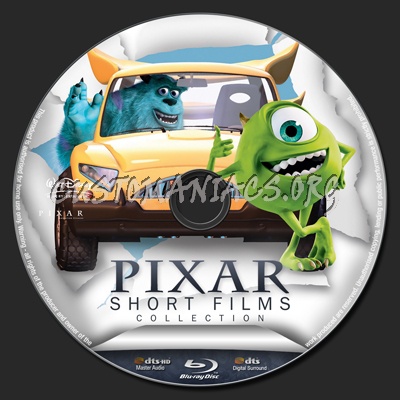 Pixar Short Films Collection blu-ray label