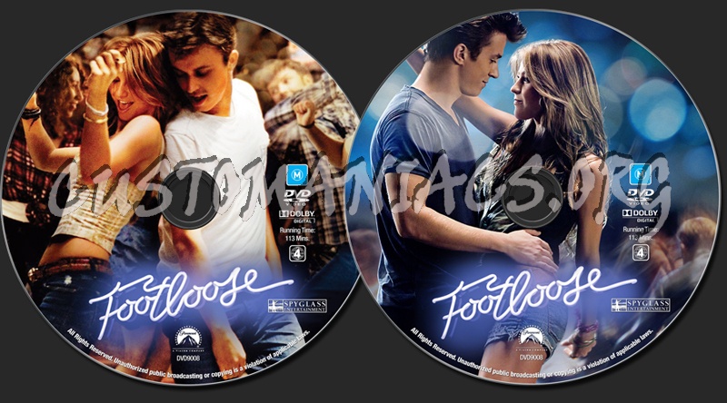 Footloose (2011) dvd label