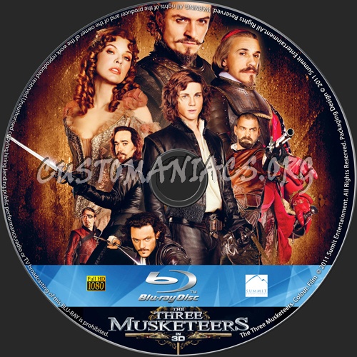 The Three Musketeers blu-ray label