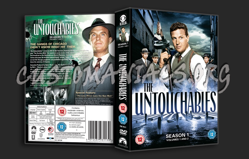 The Untouchables Season 1 dvd cover - DVD Covers & Labels by