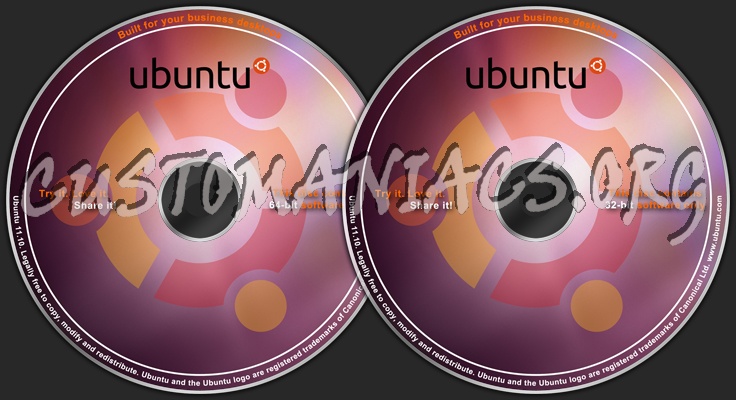 Ubuntu 11.10 dvd label