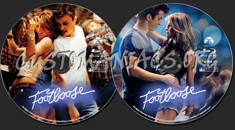 Footloose (2011) blu-ray label