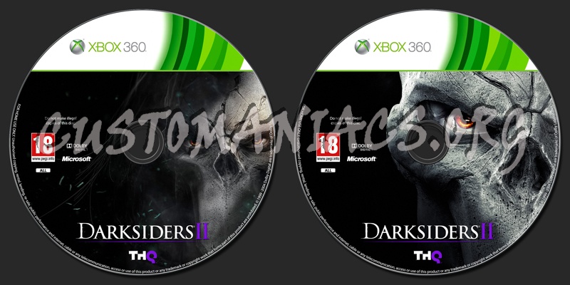 Darksiders II dvd label