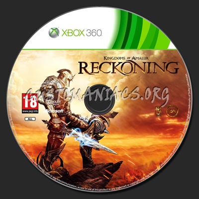 Kingdoms of Amalur: Reckoning dvd label