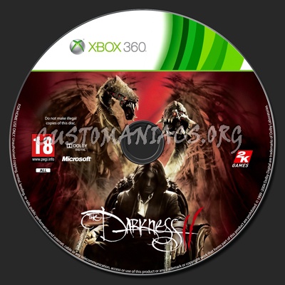 The Darkness II dvd label