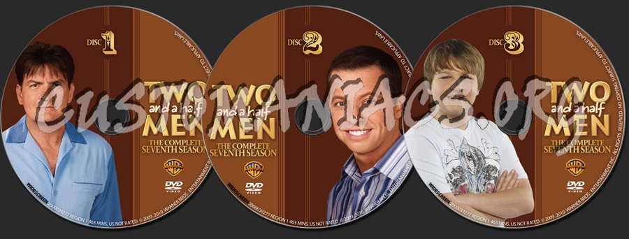 Two And A Half Men Season 7 dvd label