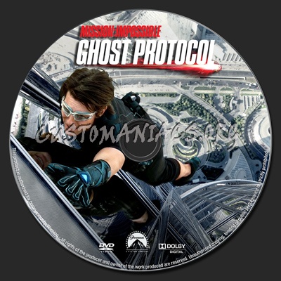 Mission Impossible - Ghost Protocol dvd label