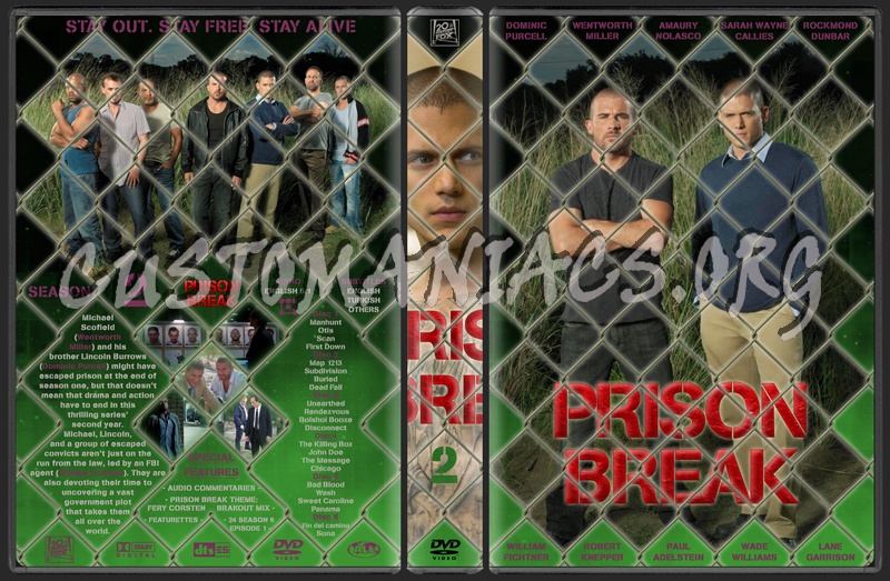 Prison Break S1-S4 dvd cover