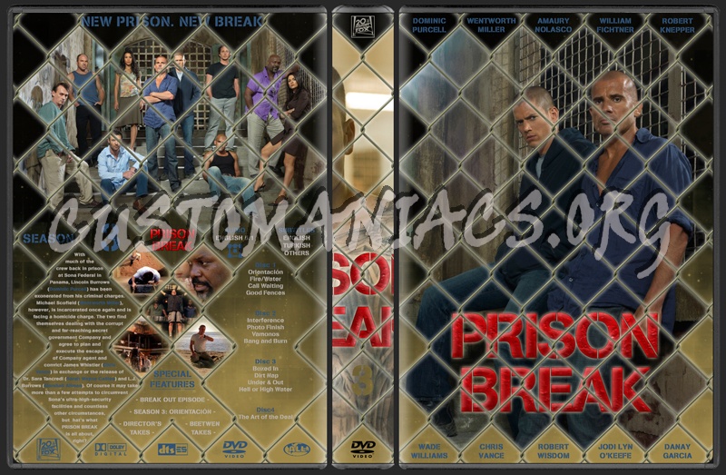 Prison Break S1-S4 dvd cover