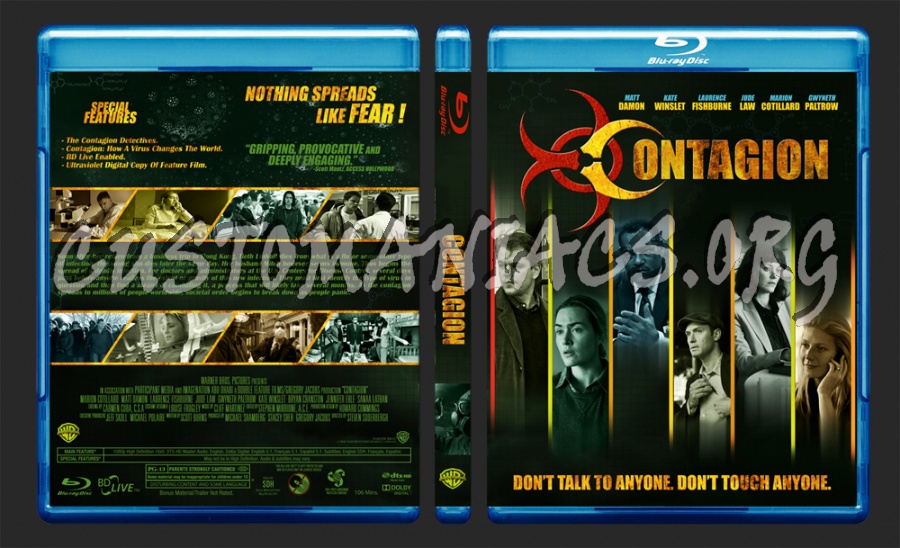 Contagion blu-ray cover