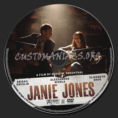 Janie Jones dvd label