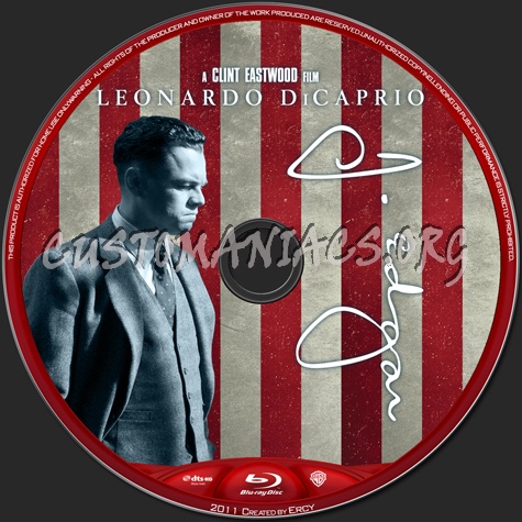 J. Edgar blu-ray label