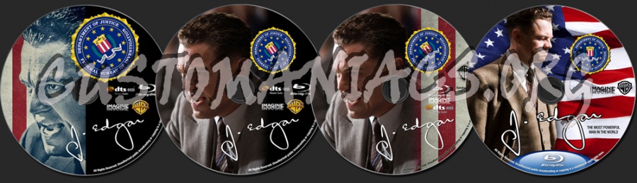 J. Edgar blu-ray label