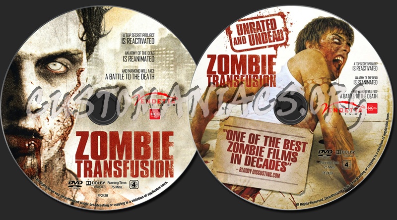 Zombie Transfusion dvd label