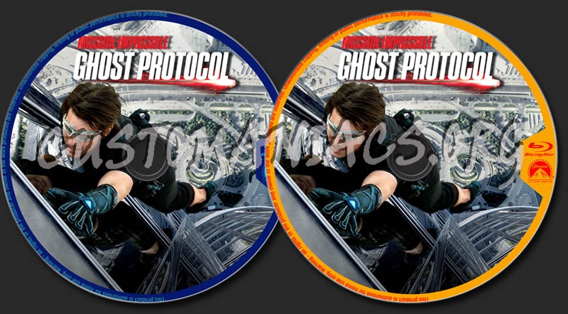 Mission Impossible - Ghost Protocol blu-ray label