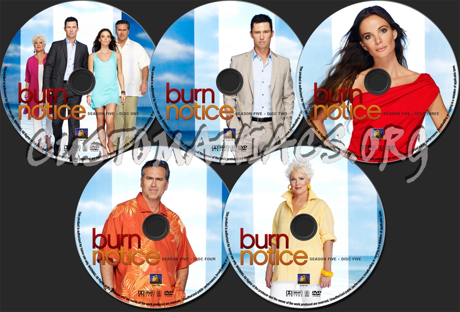 Burn Notice Season 5 dvd label