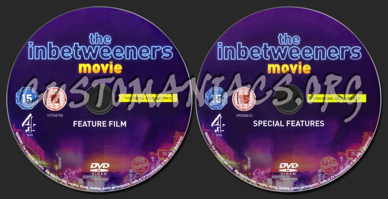 The Inbetweeners Movie dvd label