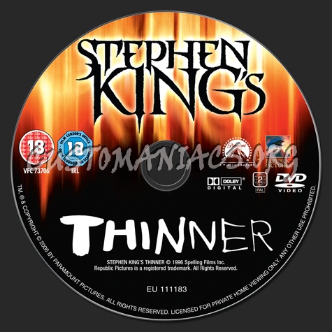 Thinner dvd label