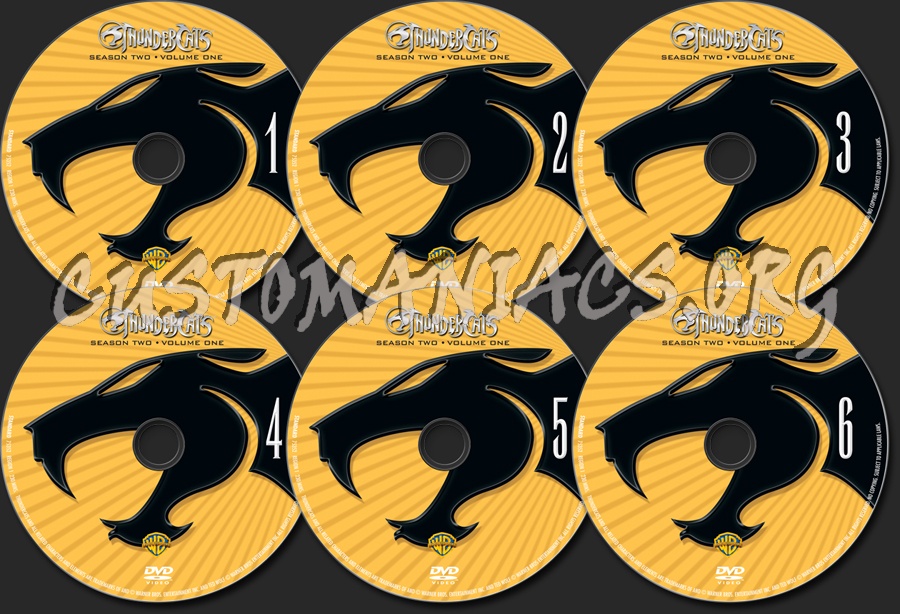 Thundercats Season 2 Volume 1 dvd label - DVD Covers & Labels by