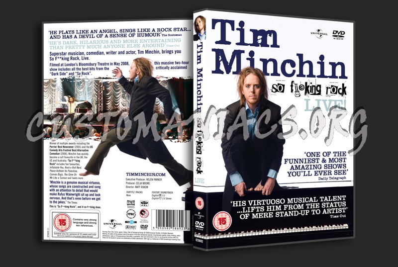 Tim Minchin So F** king Rock Live dvd cover