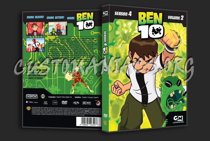 Ben 10 Season 4 Volume 2 dvd cover