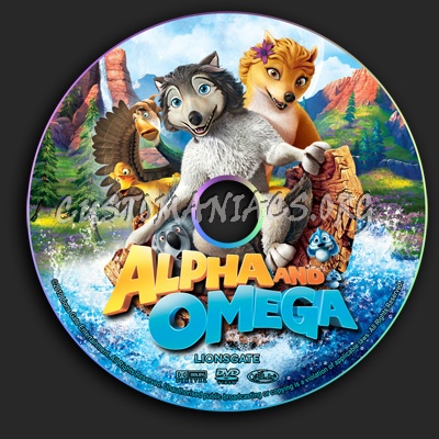 Alpha and Omega dvd label