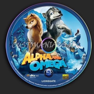 Alpha and Omega blu-ray label