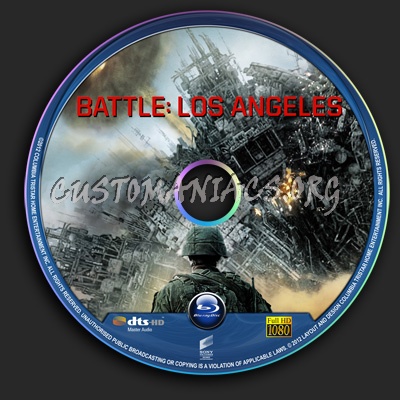 Battle Los Angeles blu-ray label