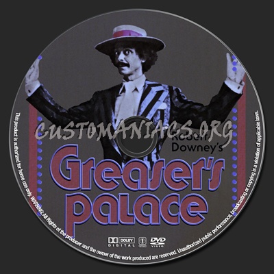 Greaser's Palace dvd label